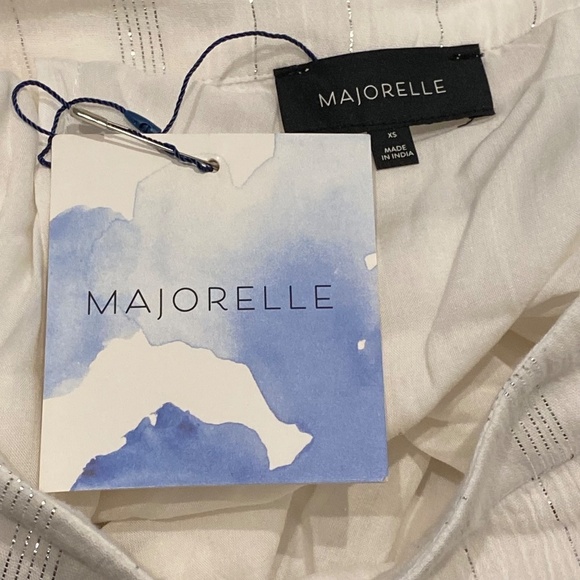 NEW! Majorelle My Dearest Skirt In White Stripe NWT 16082 - Picture 7 of 9